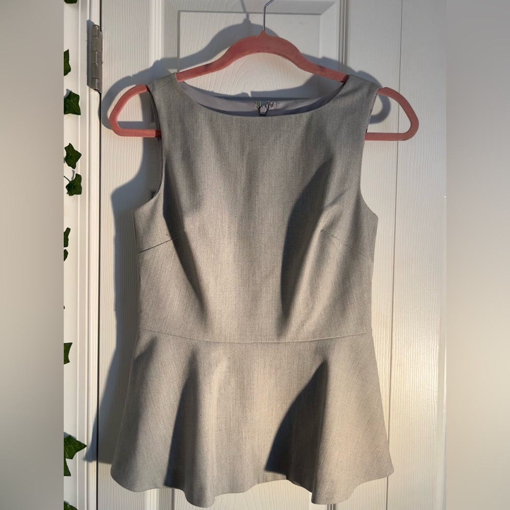 Gray Banana Republic Sleeveless Blouse